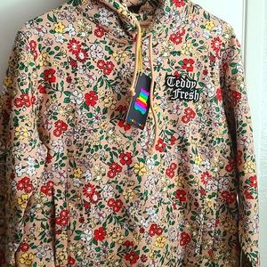 Teddy Fresh Grandma Floral Hoodie - Beige